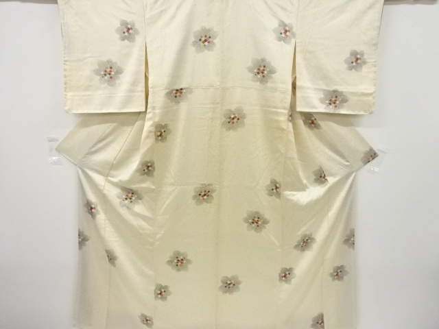 JAPANESE KIMONO / VINTAGE KOMON KIMONO / SILK / SCATTERED NORI PATTERN